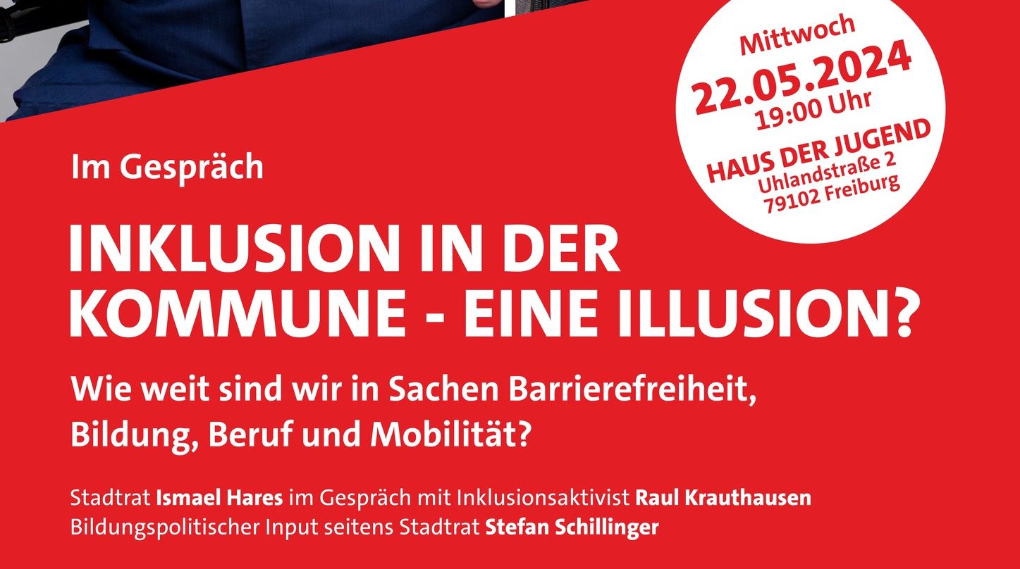 Inklusion in der Kommune - eine Illusion? Stadtrat Ismael Hares und Raul Krauthausen im Talk! (Freiburg im Breisgau)
