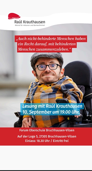 Lesung mit Raúl Krauthausen (Bruchhausen-Vilsen)